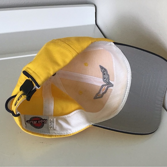 Chevrolet Corvette Yellow Adjustable Baseball Cap - Picture 3 of 3